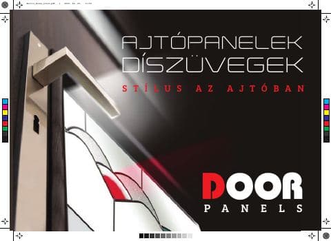 Műanyag ajtópanel katalógus borítója